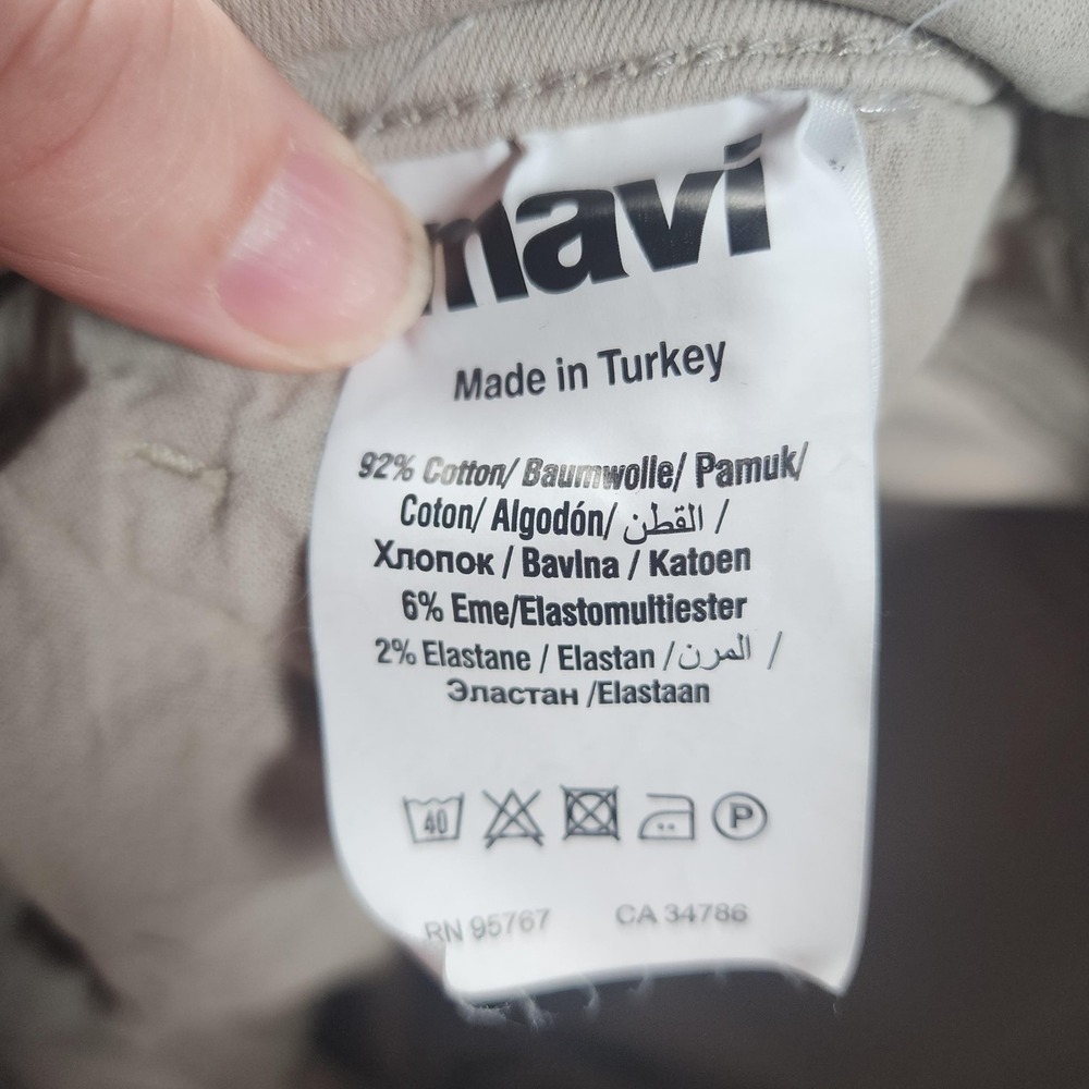 Mavi Pants Mens 36x28 Beige Chino Zach Straight Leg 5-Pocket Stretch Flat‎ Front - Picture 10 of 15